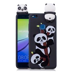 Ascended Panda Soft 3D Climbing Doll Soft Case for Huawei P10 Lite P10Lite