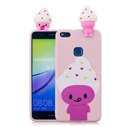 Ice Cream Man Soft 3D Climbing Doll Soft Case for Huawei P10 Lite P10Lite