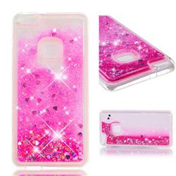 Dynamic Liquid Glitter Quicksand Sequins TPU Phone Case for Huawei P10 Lite P10Lite - Rose