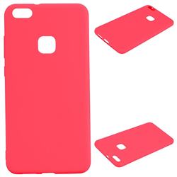 Candy Soft Silicone Protective Phone Case for Huawei P10 Lite P10Lite - Red