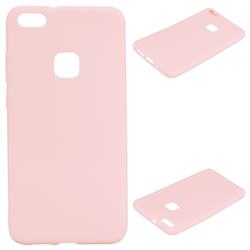 Candy Soft Silicone Protective Phone Case for Huawei P10 Lite P10Lite - Light Pink