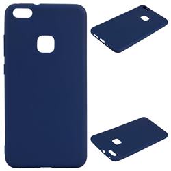 Candy Soft Silicone Protective Phone Case for Huawei P10 Lite P10Lite - Dark Blue