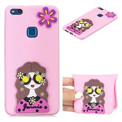 Violet Girl Soft 3D Silicone Case for Huawei P10 Lite P10Lite