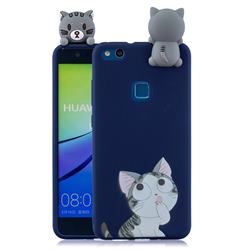 Big Face Cat Soft 3D Climbing Doll Soft Case for Huawei P10 Lite P10Lite