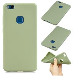 Candy Soft Silicone Phone Case for Huawei P10 Lite P10Lite - Pea Green