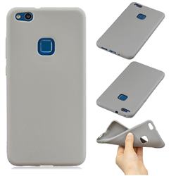 Candy Soft Silicone Phone Case for Huawei P10 Lite P10Lite - Gray