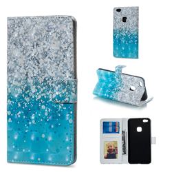 Sea Sand 3D Painted Leather Phone Wallet Case for Huawei P10 Lite P10Lite