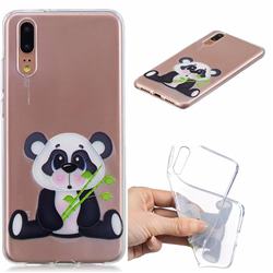 Bamboo Panda Clear Varnish Soft Phone Back Cover for Huawei P20
