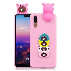 Expression Bear Soft 3D Climbing Doll Soft Case for Huawei P20