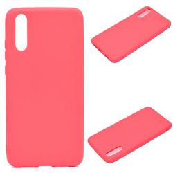 Candy Soft Silicone Protective Phone Case for Huawei P20 - Red