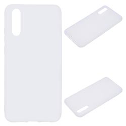 Candy Soft Silicone Protective Phone Case for Huawei P20 - White