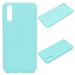 Candy Soft Silicone Protective Phone Case for Huawei P20 - Light Blue