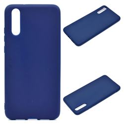 Candy Soft Silicone Protective Phone Case for Huawei P20 - Dark Blue