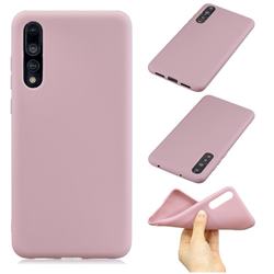 Candy Soft Silicone Phone Case for Huawei P20 - Lotus Pink
