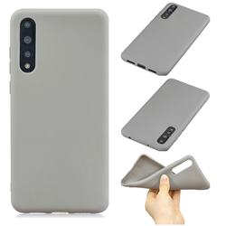 Candy Soft Silicone Phone Case for Huawei P20 - Gray