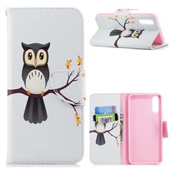 Owl on Tree Leather Wallet Case for Huawei P20