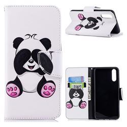 Lovely Panda Leather Wallet Case for Huawei P20