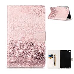 Glittering Rose Folio Flip Stand PU Leather Wallet Case for Samsung Galaxy Tab A 8.0 2019 P200 (Tab A Plus 8)