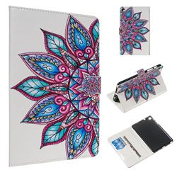 Mandala Flower Smooth Leather Tablet Wallet Case for Samsung Galaxy Tab A 8.0 2019 P200 (Tab A Plus 8)