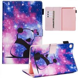 Panda Baby Matte Leather Wallet Tablet Case for Samsung Galaxy Tab A 8.0 2019 P200 (Tab A Plus 8)