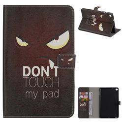 Angry Eyes Folio Flip Stand Leather Wallet Case for Samsung Galaxy Tab A 8.0 2019 P200 (Tab A Plus 8)