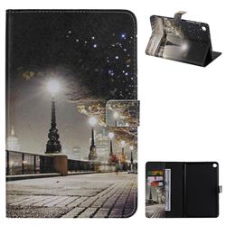 City Night iew Folio Flip Stand Leather Wallet Case for Samsung Galaxy Tab A 8.0 2019 P200 (Tab A Plus 8)