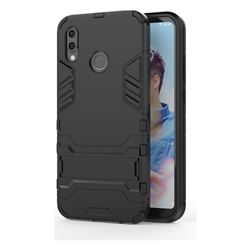 Armor Premium Tactical Grip Kickstand Shockproof Dual Layer Rugged Hard Cover for Huawei P20 Lite - Black