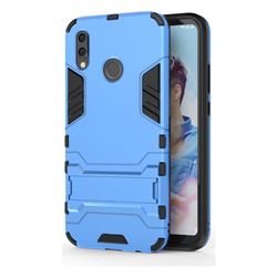 Armor Premium Tactical Grip Kickstand Shockproof Dual Layer Rugged Hard Cover for Huawei P20 Lite - Light Blue