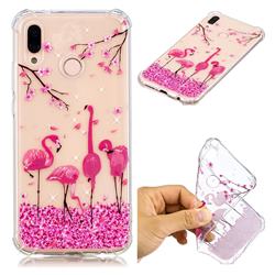 Cherry Flamingo Anti-fall Clear Varnish Soft TPU Back Cover for Huawei P20 Lite