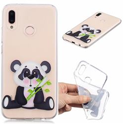 Bamboo Panda Clear Varnish Soft Phone Back Cover for Huawei P20 Lite