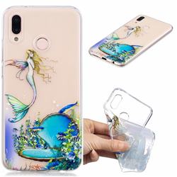 Mermaid Clear Varnish Soft Phone Back Cover for Huawei P20 Lite