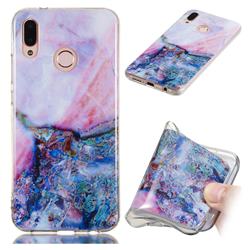 Purple Amber Soft TPU Marble Pattern Phone Case for Huawei P20 Lite