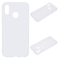 Candy Soft Silicone Protective Phone Case for Huawei P20 Lite - White