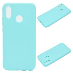 Candy Soft Silicone Protective Phone Case for Huawei P20 Lite - Light Blue
