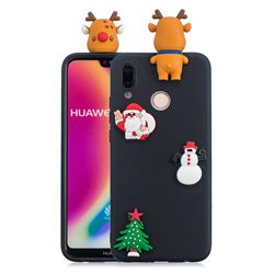 Black Elk Christmas Xmax Soft 3D Silicone Case for Huawei P20 Lite