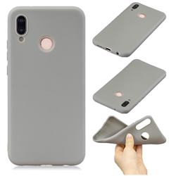 Candy Soft Silicone Phone Case for Huawei P20 Lite - Gray