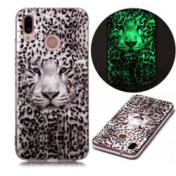 Leopard Tiger Noctilucent Soft TPU Back Cover for Huawei P20 Lite