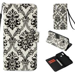 Crown Lace 3D Painted Leather Wallet Case for Huawei P20 Lite