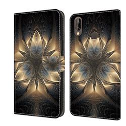 Resplendent Mandala Crystal PU Leather Protective Wallet Case Cover for Huawei P20 Lite