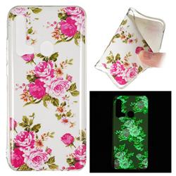 Peony Noctilucent Soft TPU Back Cover for Huawei P20 Lite(2019)