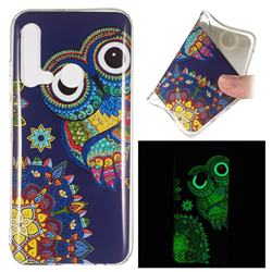 Tribe Owl Noctilucent Soft TPU Back Cover for Huawei P20 Lite(2019)