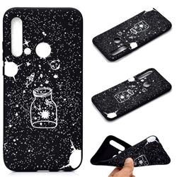 Travel The Universe Chalk Drawing Matte Black TPU Phone Cover for Huawei P20 Lite(2019)