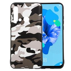 Camouflage Soft TPU Back Cover for Huawei P20 Lite(2019) - Black White