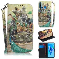 Beast Zoo 3D Painted Leather Wallet Phone Case for Huawei P20 Lite(2019)