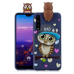 Bad Owl Soft 3D Climbing Doll Soft Case for Huawei P20 Pro