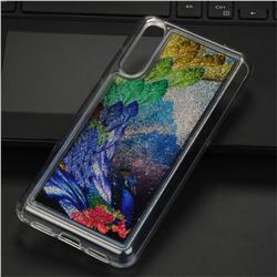 Phoenix Glassy Glitter Quicksand Dynamic Liquid Soft Phone Case for Huawei P20 Pro