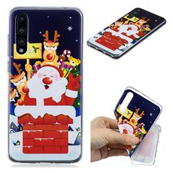 Merry Christmas Xmas Super Clear Soft TPU Back Cover for Huawei P20 Pro