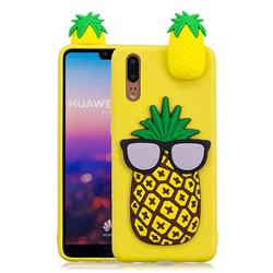 Big Pineapple Soft 3D Climbing Doll Soft Case for Huawei P20 Pro