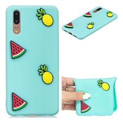 Watermelon Pineapple Soft 3D Silicone Case for Huawei P20 Pro