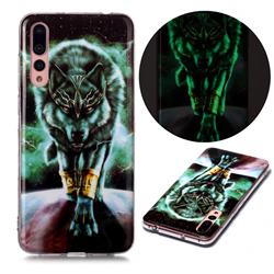Wolf King Noctilucent Soft TPU Back Cover for Huawei P20 Pro
